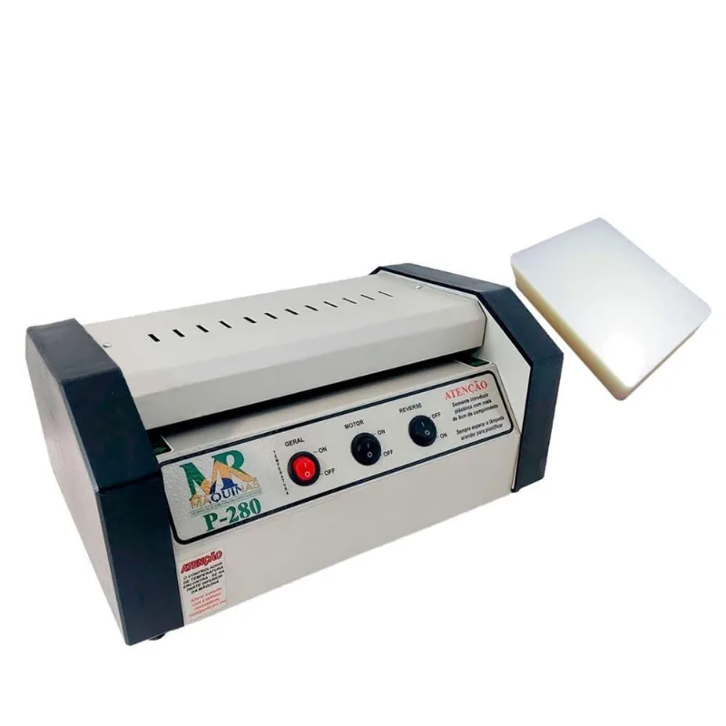 Kit Plastificadora P280 Até Oficio E Polaseal A4 100un 220v