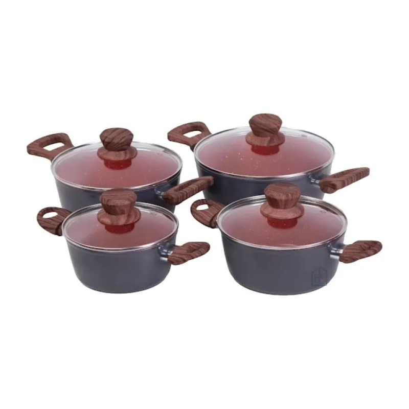 Jogo Panela Caçarola Nano Cerâmica Antiaderente TV 16 a 22cm - Duralar