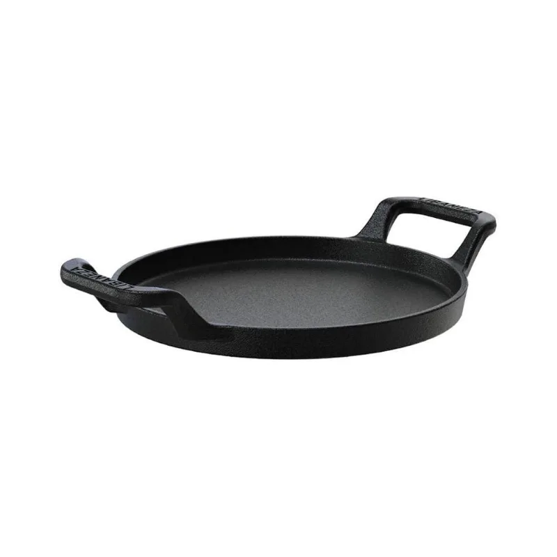 Bifeteira Redonda Alça Ferro Fundido com Tinta Atóxica 22CM Resistente e Versátil para Frituras