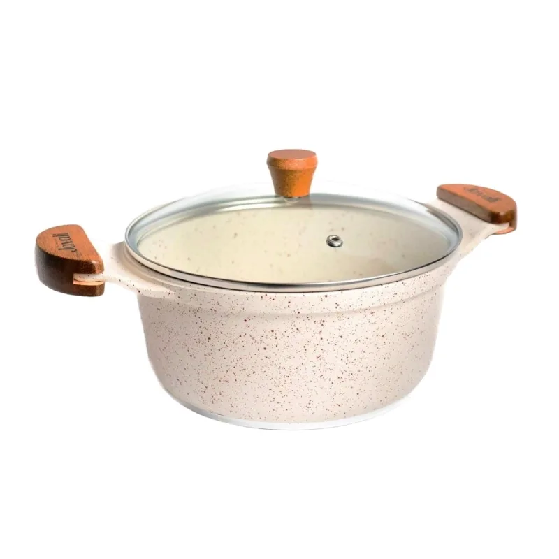 Caçarola Branca Antiaderente Marmorizada Javali AM 16cm - Javali
