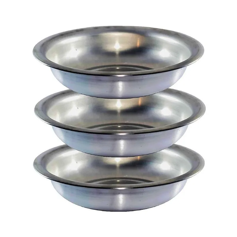 Kit Bacia de Alumínio Fundido Redonda 3 Peças N4 Tamanhos 50 55 e 60CM