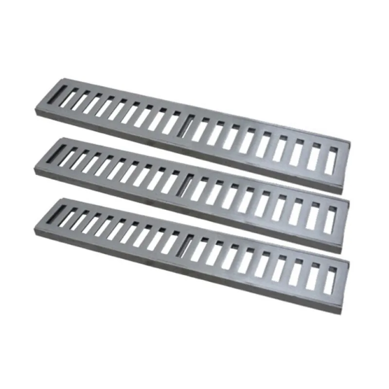 Kit 3 Ralo Grelha Linear Caixilho Alumínio Escovado 20x50cm