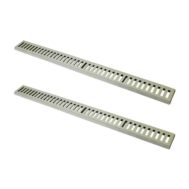 Kit 2 Ralo Grelha Linear com Caixilho 3309X2GDA Drenagem Externa Ate 500kg Bege GDA Industria