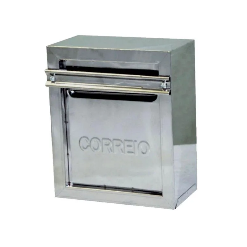 Caixa de Correio para Cartas Popular 30 Inox para Grade Prata Metalmig