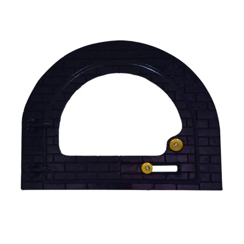 Porta De Forno Americana Vidro Fogão A Lenha Iglu P 37x23cm