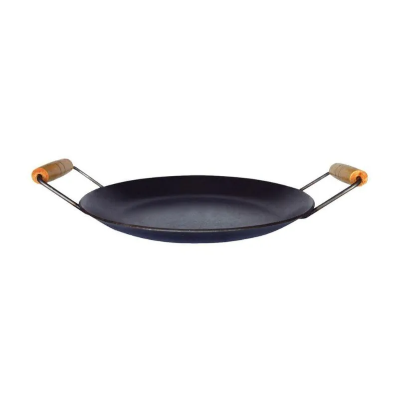Chapa Disco Arado Aço Carbono Bifeteira Alça Madeira 33cm - Metal Mig - Comércio E Indústria