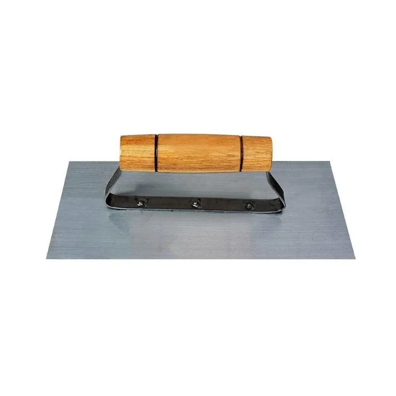 Desempenadeira Lisa em Aço Carbono 25x12cm para Cimento e Reboco com Cabo Anatômico Minasul