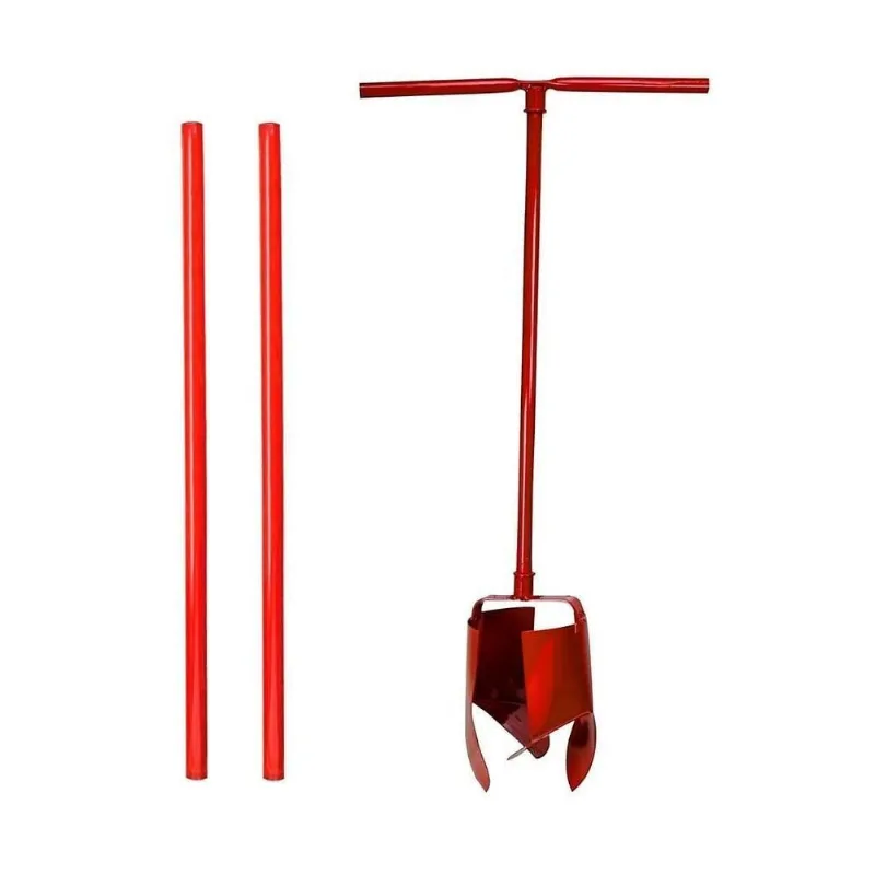 Kit Cavadeira Trado 10pol Aco Carbono com 2 Extensores para Agricultura e Construcao Minasul