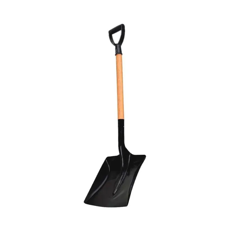 Pá Quadrada Construção N05 Aço Carbono Cabo Madeira de Lei 115cm Minasul