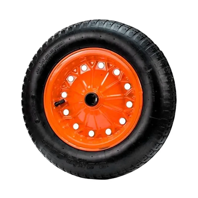 Roda Completa para Carrinho de Mão Aço Carbono 8pol 45L 50L e 60L com Pneu e Câmara Minasul