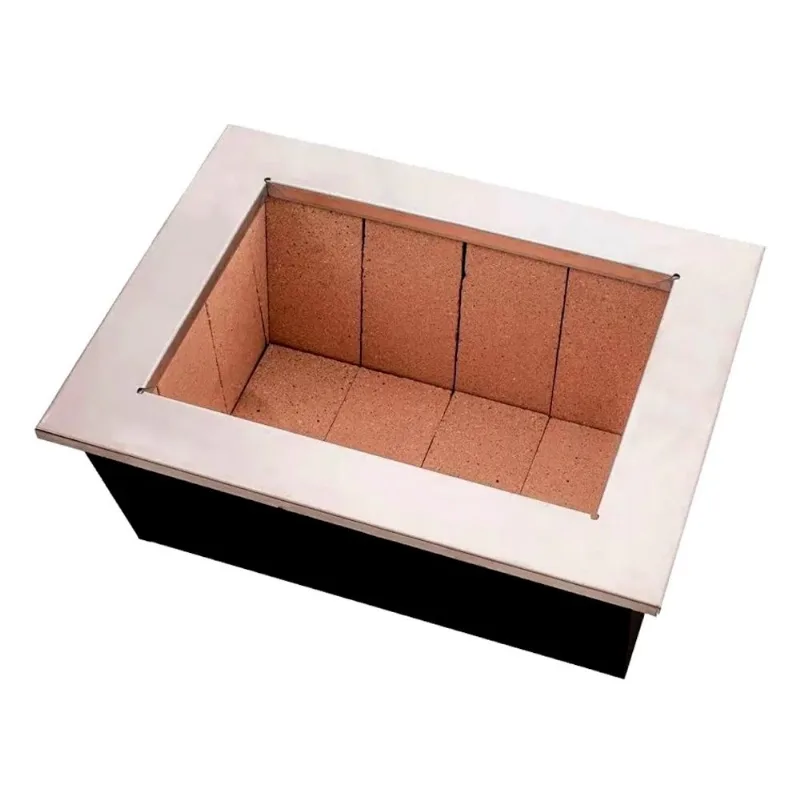 Caixa Braseiro Churrasqueira Gourmet em Aço Inox 60x45x28cm
