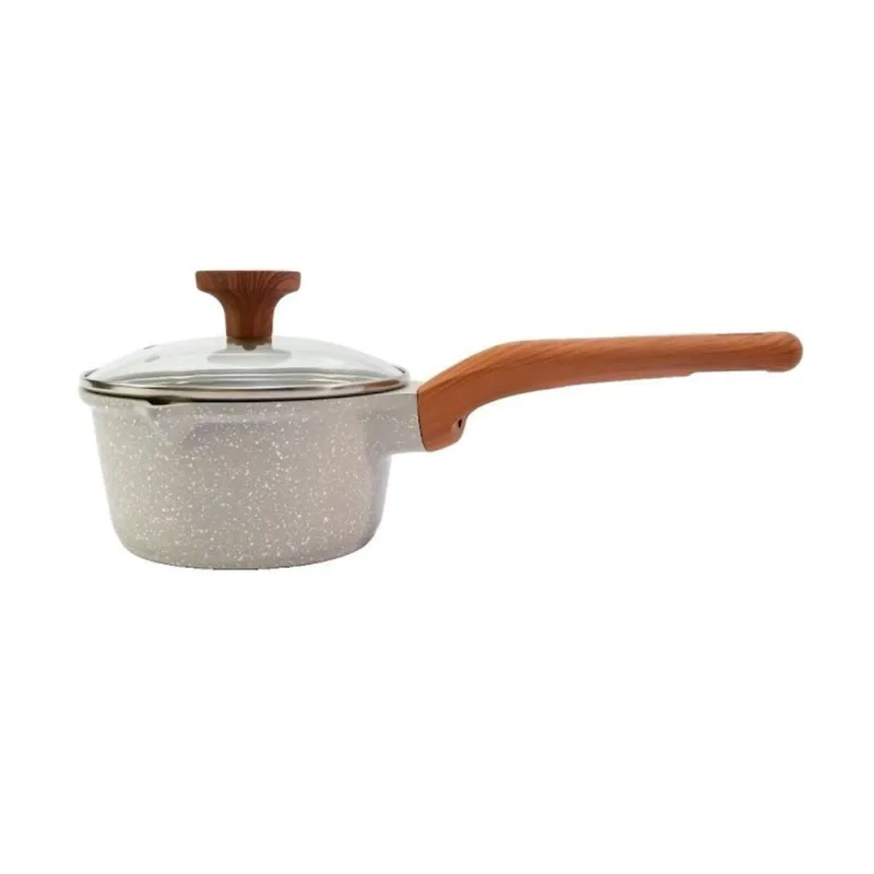 Panela Antiaderente Temperatti Bianco Cerâmica 16CM Indução Branco Javali - Javali