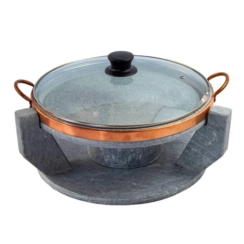 Churrasqueira Pedra Sabão Grelha Funda P 26cm com Tampa de Vidro Industria São Jose - OUTRAS - Livros