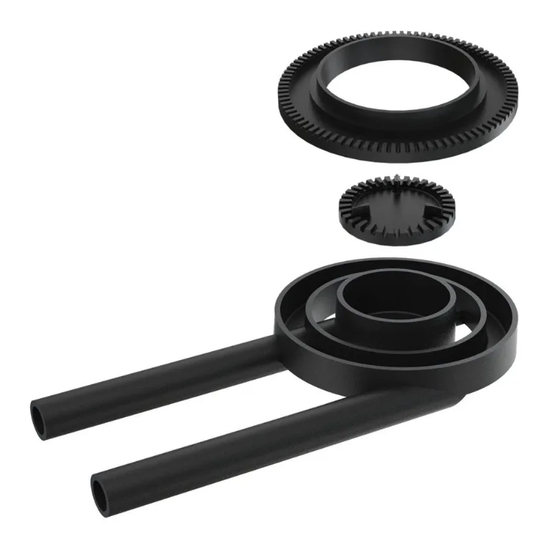 Queimador Duplo Longo Completo Fogão Industrial Ferro 17,2cm