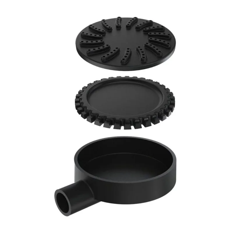 Queimador Palmatoria Curto Completo Alta Pressão 13cm para Cozinha Industrial Ferro Fundido Libaneza - LIBANEZA - Comércio E Indústria