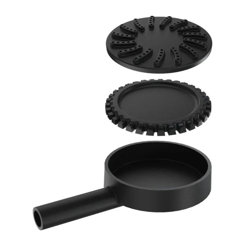 Queimador Palmatoria Pequeno Completo De Alta Pressão 13cm