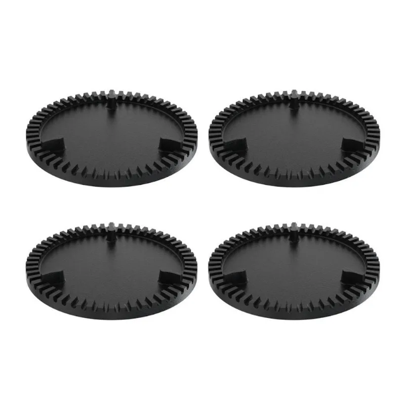 Kit 4 Espalha Chama de Fogão Libaneza 12718X4LB Queimador Simples Ferro Fundido Bivolt Cinza