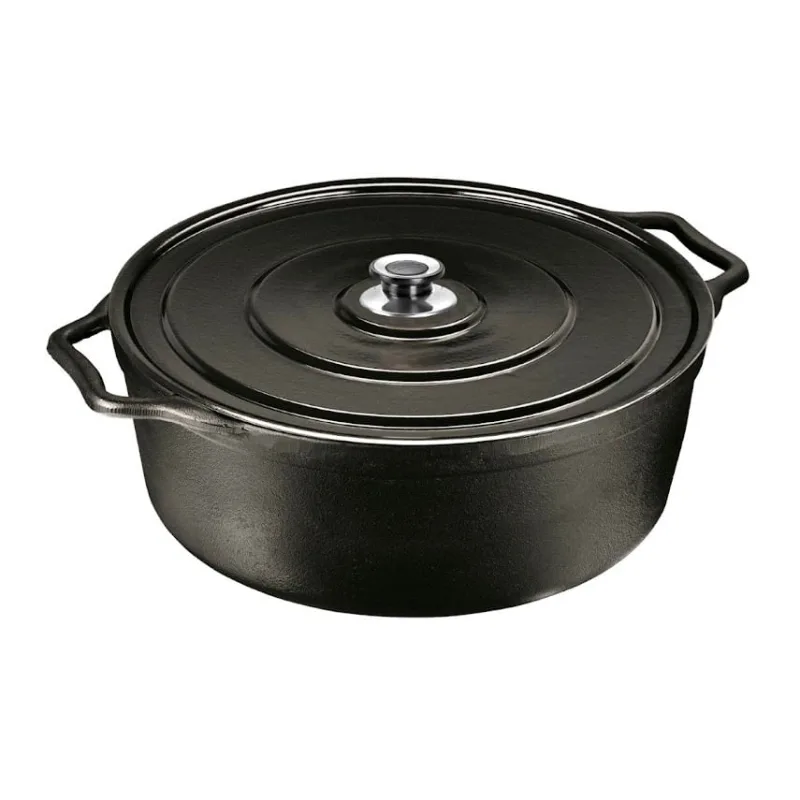 Caçarola Artesanal Tampa Metálica Panela Mineira 50cm 26L - Panela Mineira - Utilidades Domesticas