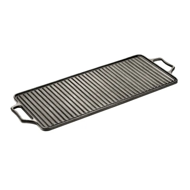 Chapa Estriada Retangular Alça Ferro Panela Mineira 70x30cm - Panela Mineira - Comércio E Indústria