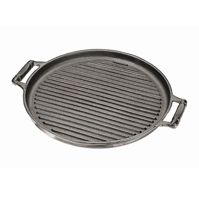 Chapa Estriada Grill Redonda Alça Ferro Panela Mineira 37cm - Panela Mineira - Comércio E Indústria