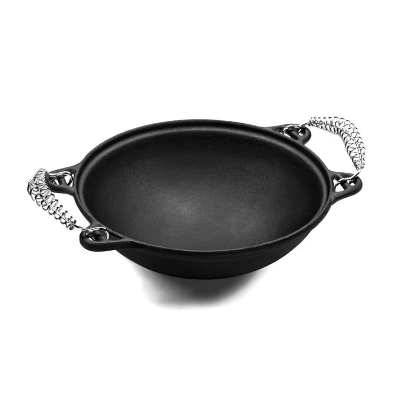 Panela Mineira Wok Alça de Espiral Ferro Fundido 36x12cm 6L - Panela Mineira - Utilidades Domesticas