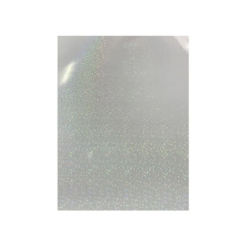 Papel Adesivo Holográfico Vinil Motivate Glitter Pontos A4 50 Folhas Transparente