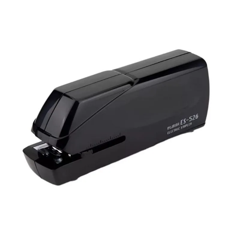 Grampeador Elétrico Mesa Escritório Preto Papel Cartão 24fls