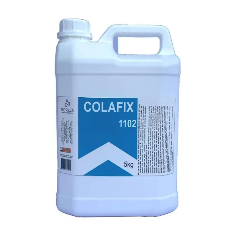 Cola PVA Branca Colafix 1102 Alta Adesividade para Papelão e Madeira Branco 5kg Borlen Brasil - OUTRAS MARCAS - Casa E Construção