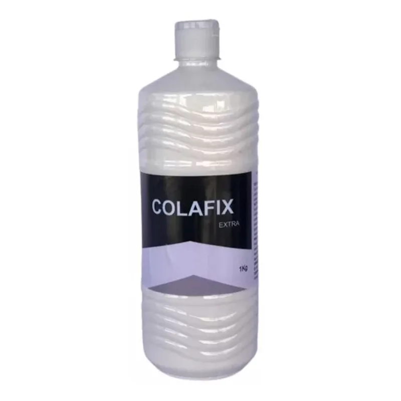 Cola PVA Branca Extra Colafix 1200 Para Papelão Madeira 1Kg - Borlen