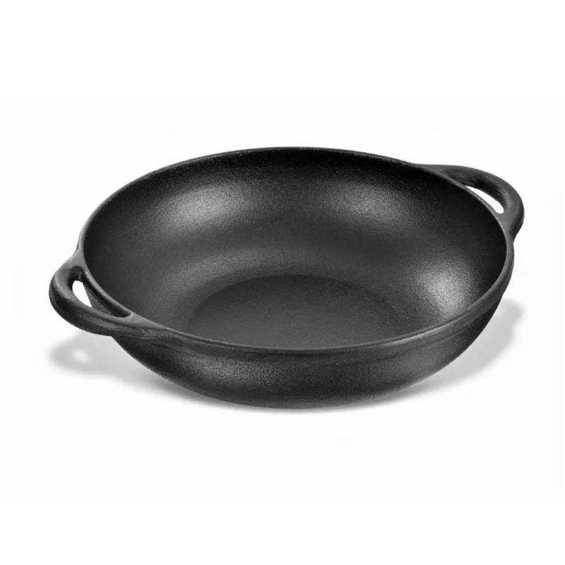 Panela Parmegiana Redondo Ferro Fundido Base Oval Bordas Alongadas Inox 3L Panela Mineira - Panela Mineira - Agro