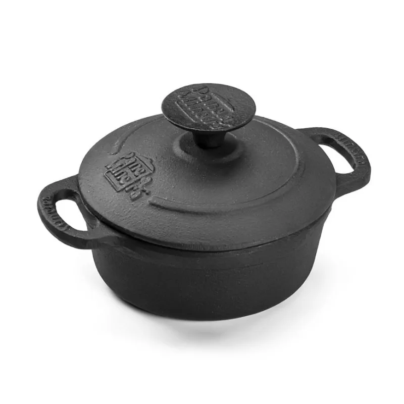 Caçarola Mineirinha Tampa de Ferro Preta Panela Mineira 10cm - Panela Mineira