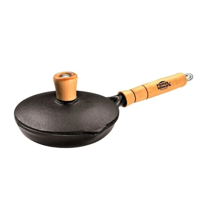 Frigideira Fast Egg Ferro Fundido com Tampa 14CM Panela Mineira - Panela Mineira - Utilidades Domesticas