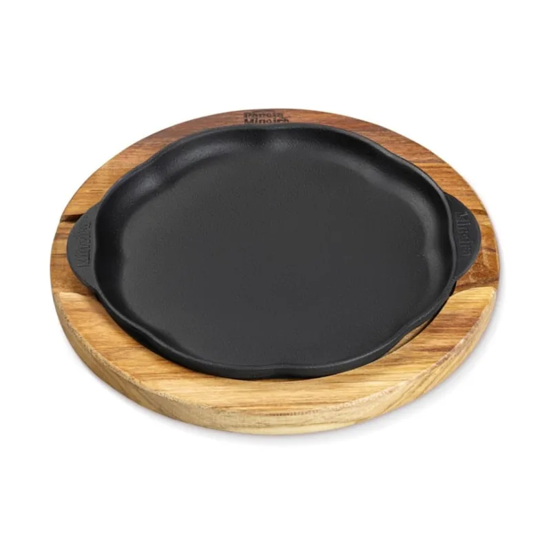 Chapa Petisco Redonda Ferro Suporte Panela Mineira 24x4cm - Panela Mineira - Pet Shop