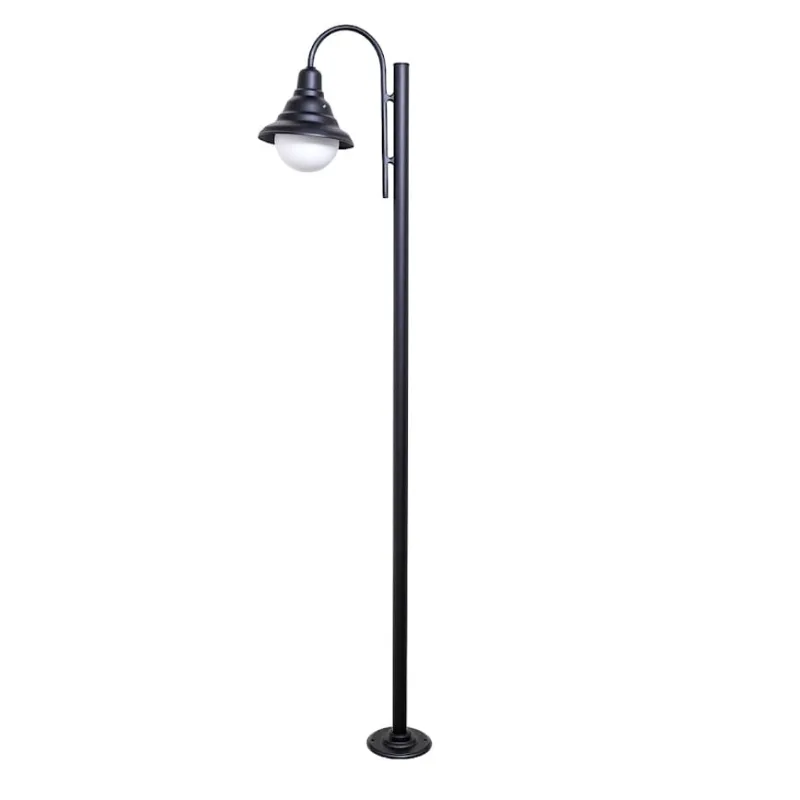 Poste Luminária Colonial Ipanema Extra Jardim Alumínio 2,00m - Luminárias N. Sra. da Guia