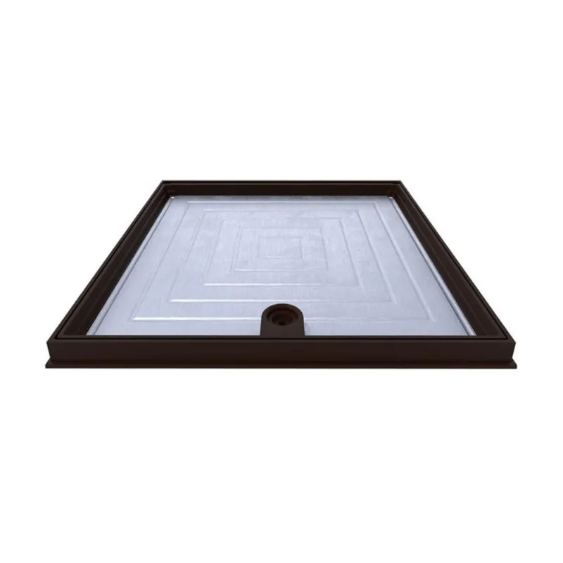 Tampão Articulado Com Rebaixo Tpr03mspm Para Passagem E Inspeção 40x40cm Marrom
