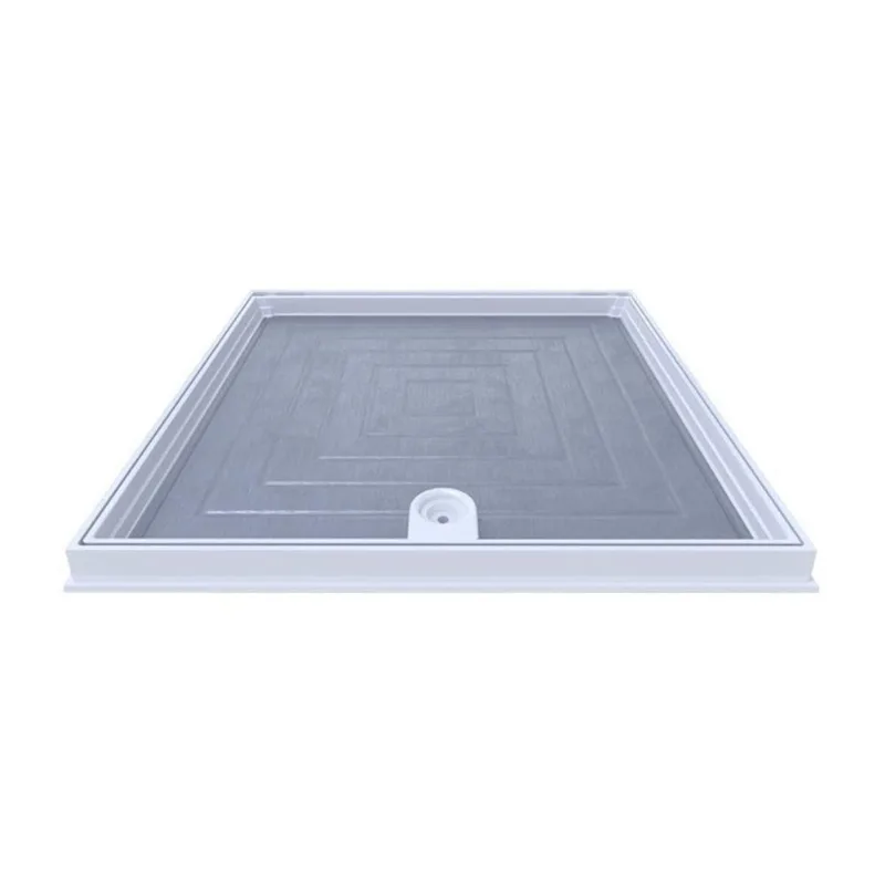 Tampão Articulado com Rebaixo para Passagem e Inspeção TPR04BRSPM Branco 50x50cm