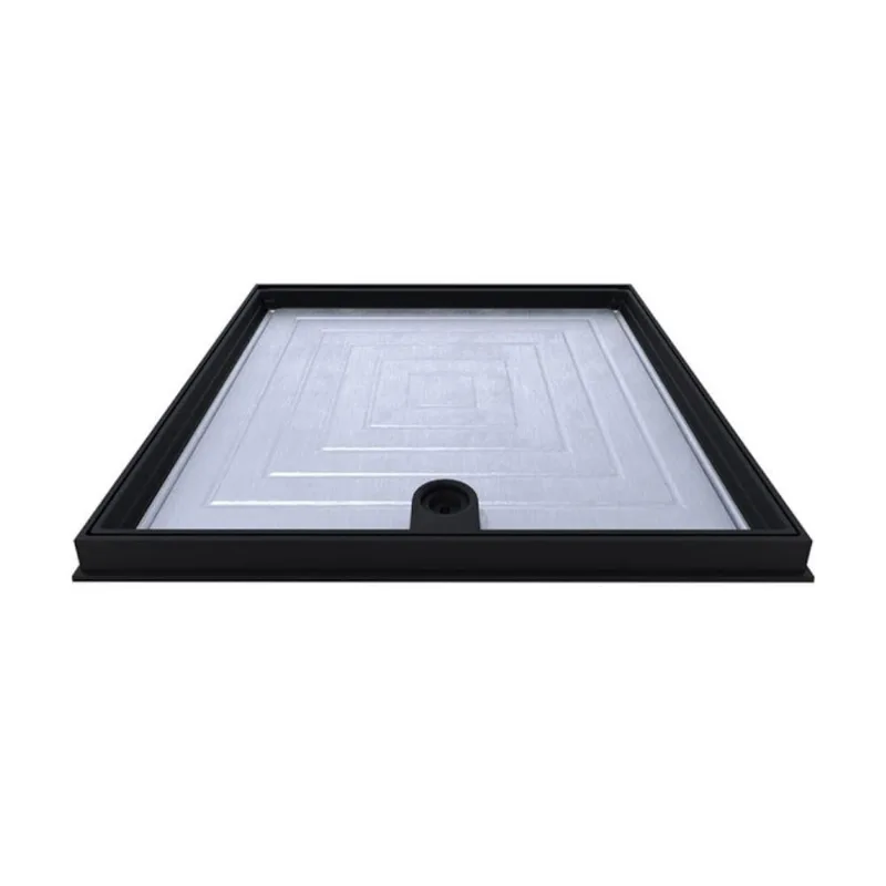 Tampão Articulado C Rebaixo Passagem Inspeção Preto 60x60cm - OUTRAS - Agro
