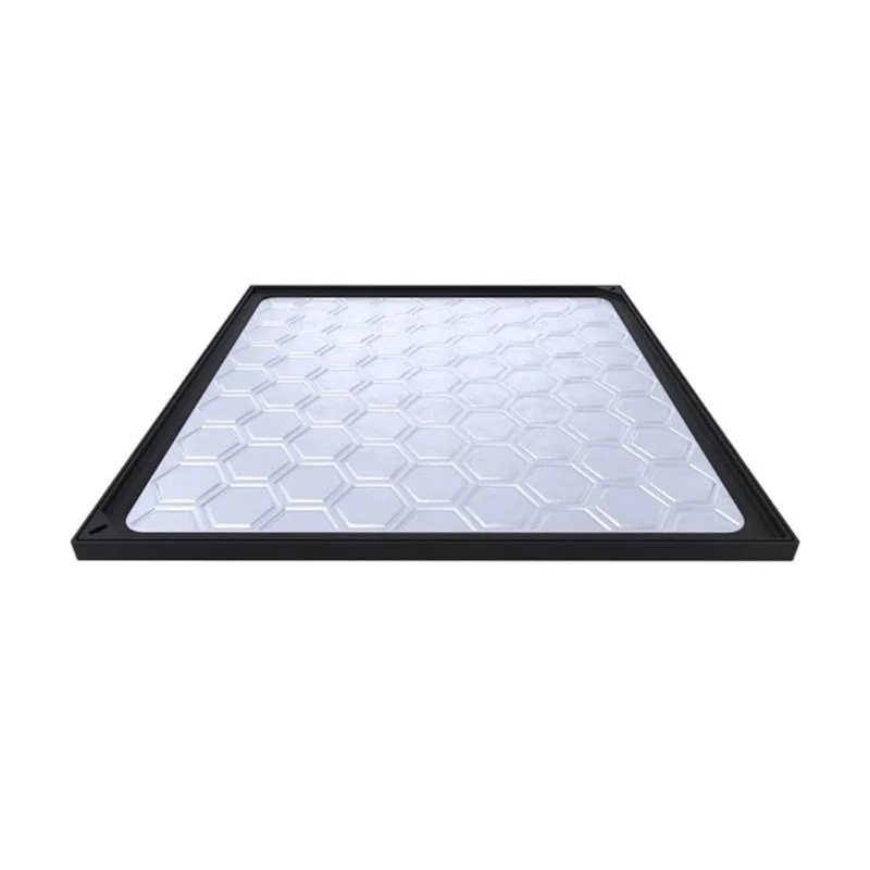 Tampão Simples Com Rebaixo Tpr02pspm Para Passagem E Inspeção Em Alumínio Fundido Preto 50x50cm - OUTRAS - Agro