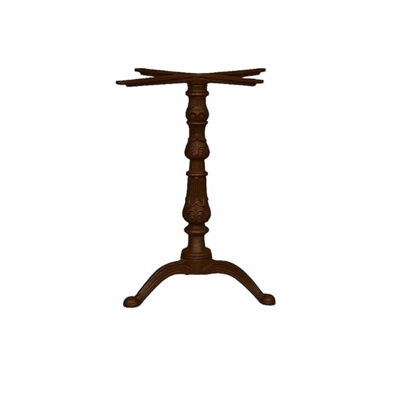 Pé de Mesa Veroninha sem Porta Alumínio Fundido 53CM Marrom com Trava de Mesa - OUTRAS - Agro