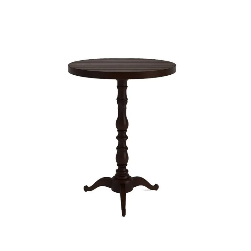 Mesa Bistrô Alta Veroninha de Alumínio Fundido 70cm Marrom 106cm
