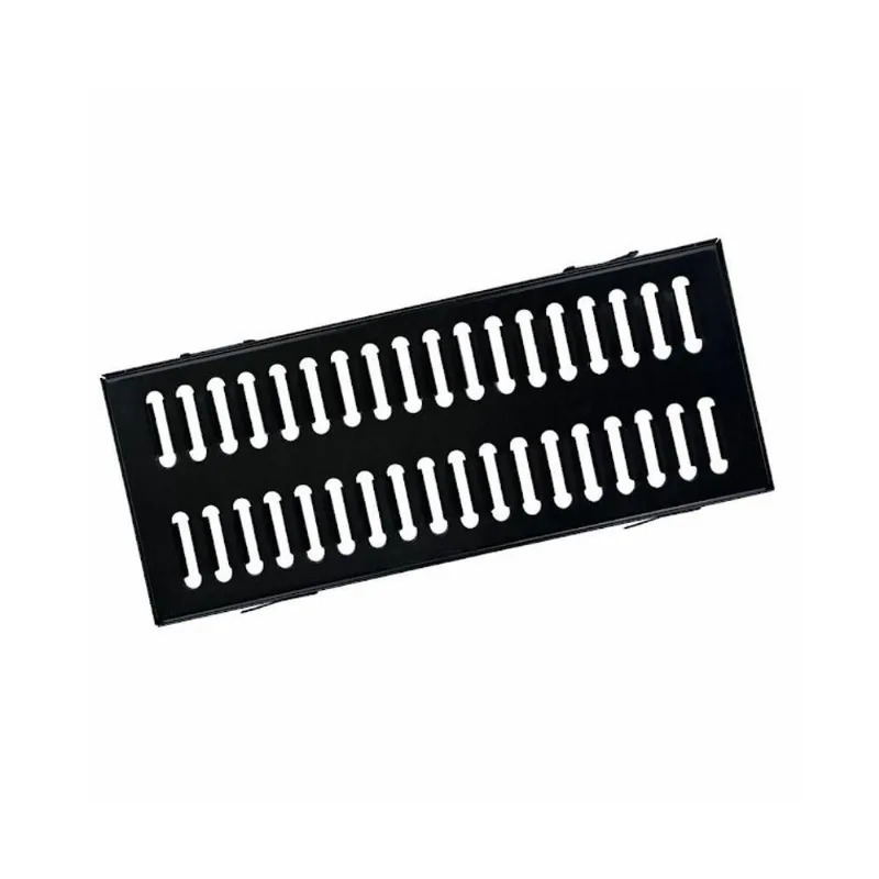 Ralo Grelha com Caixilho GEP003OM Aco Galvanizado Preto 20x50cm Alta Carga Ouro Minas