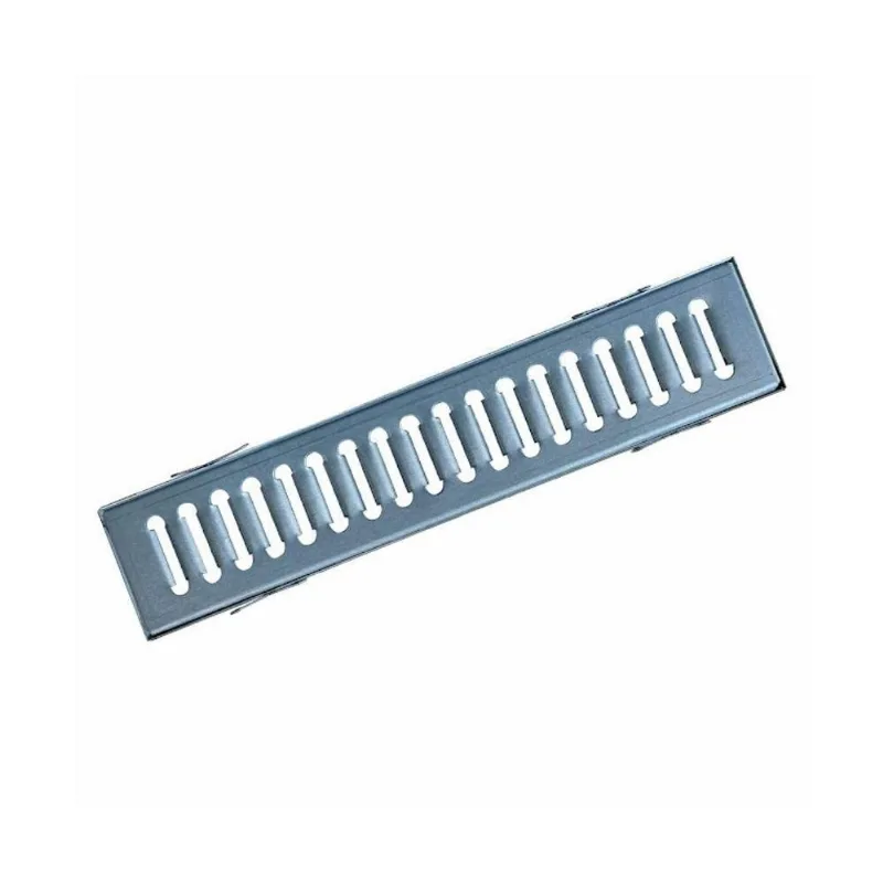 Ralo Grelha Linear GEZ001OM 10x50cm Aco Galvanizado com Caixilho Suporta Ate 1500kg Ouro Minas