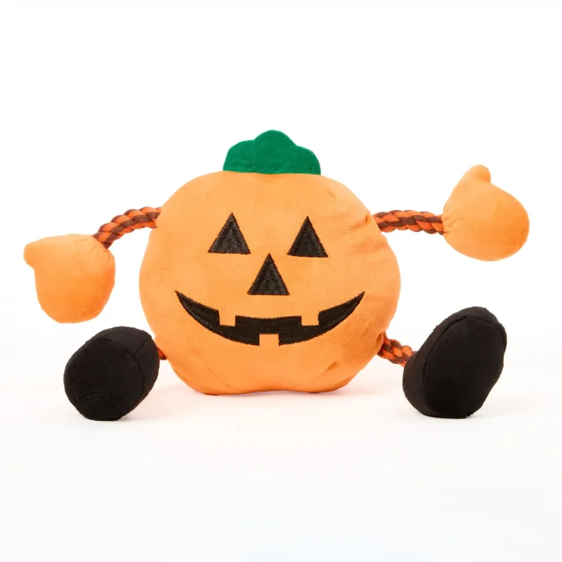 Brinquedo Pelúcia Halloween Abóbora com Corda Savana - Savana Pet - Cachorro