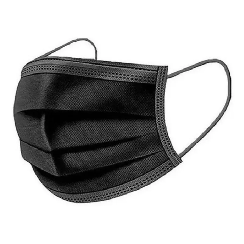 Mascara Descartavel Tripla Camada C/clip Nasal Cx. C/50 Pçs