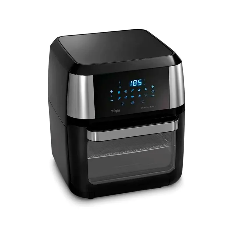 Fritadeira Elétrica sem Óleo Air Frayer e Forno 4 em 1 Oven Fry Preta 12L 1800W 220V - 42AFO1002000 - Elgin - Elgin