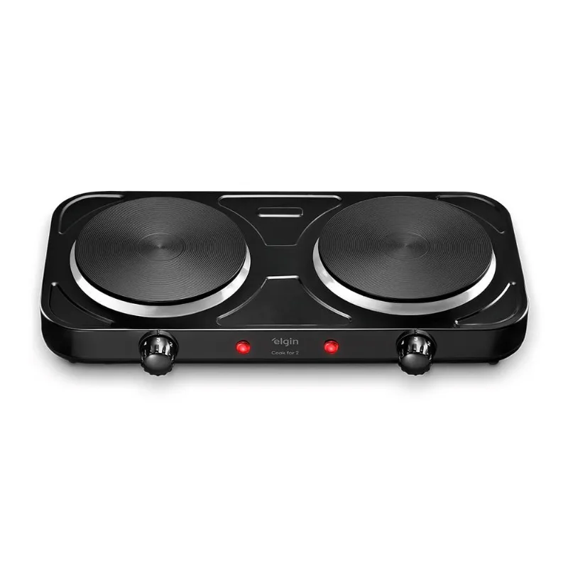 Fogao Cooktop Eletrico Portatil ELGIN FOG10 2 Bocas 2000W - 110V