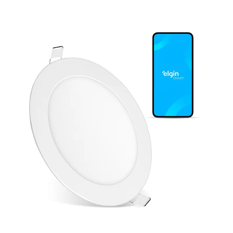 Painel Led Smart de Embutir Redondo - 24W Bivolt Compatível com Google Home e Alexa