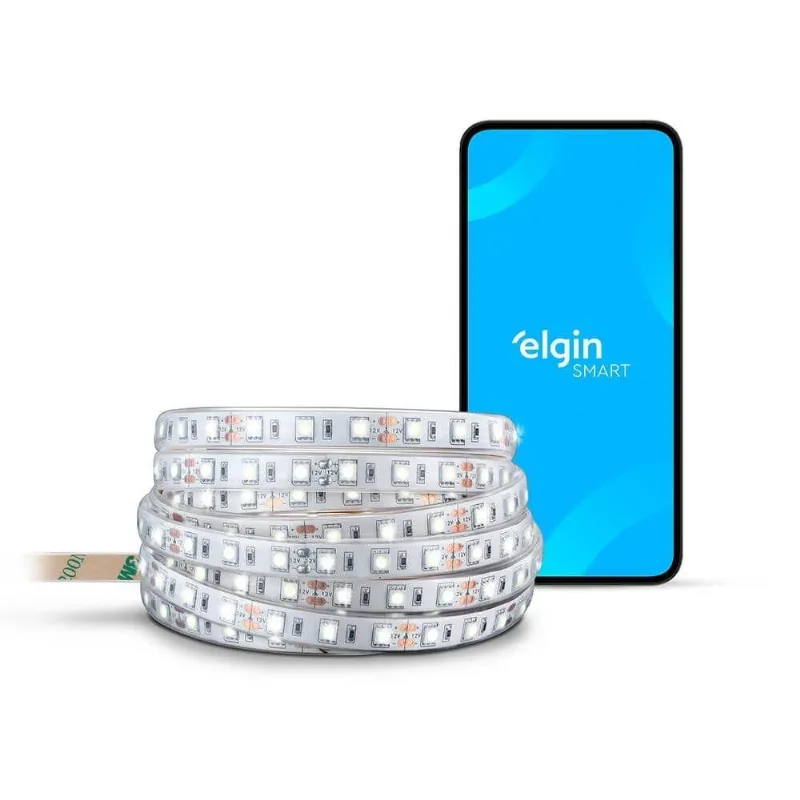 Fita Led Smart Rgb 5m Wifi Compatível com Alexa e Google Home Ip44 Elgin