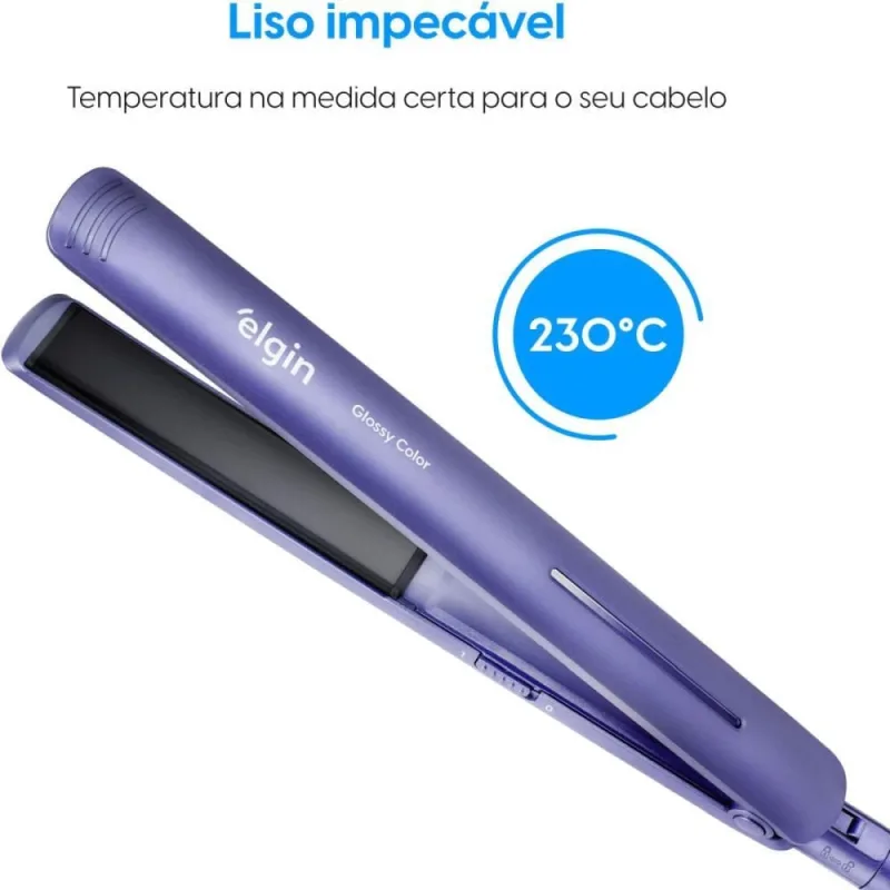 Chapinha Alisadora GROSSY Color Bivolt - Elgin - Papelaria