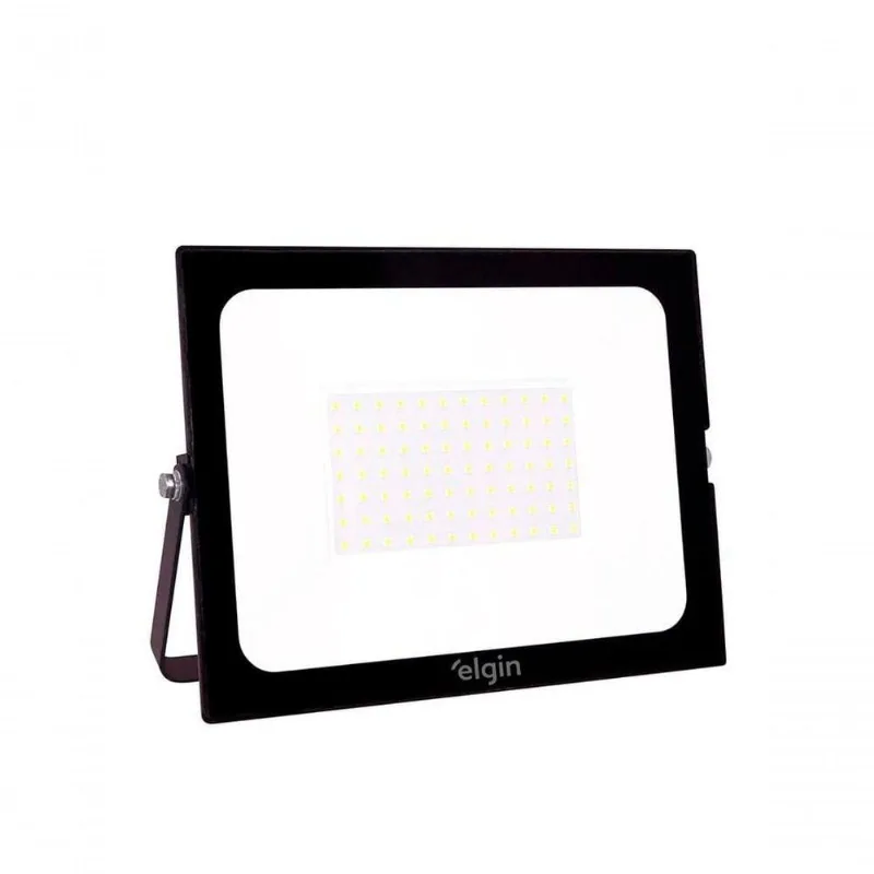 Refletor LED 30W 6500K Bivolt com Fluxo Luminoso 2400LM IP66 Preto Elgin